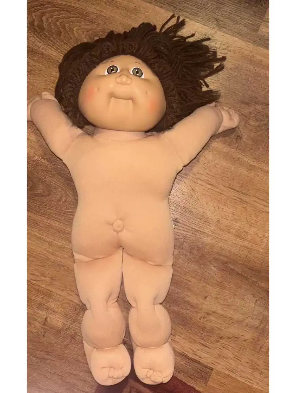 Cabbage Patch Kids Girl Doll HM #2 Brunette Red Dress